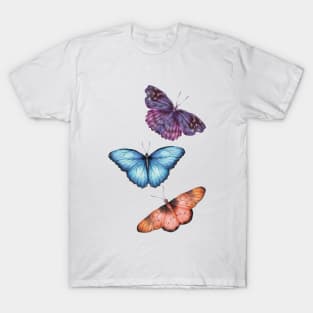 Cottagecore Butterfly Swarm Illustration T-Shirt